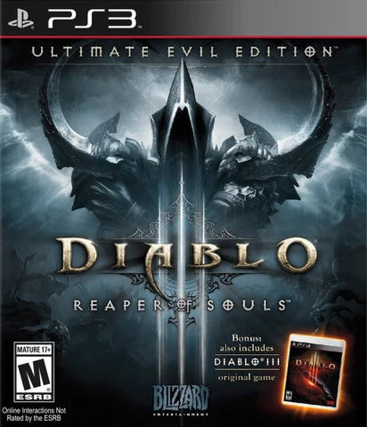 Diablo III [Ultimate Evil Edition] cover art for PlayStation 3 (PS3) video game
