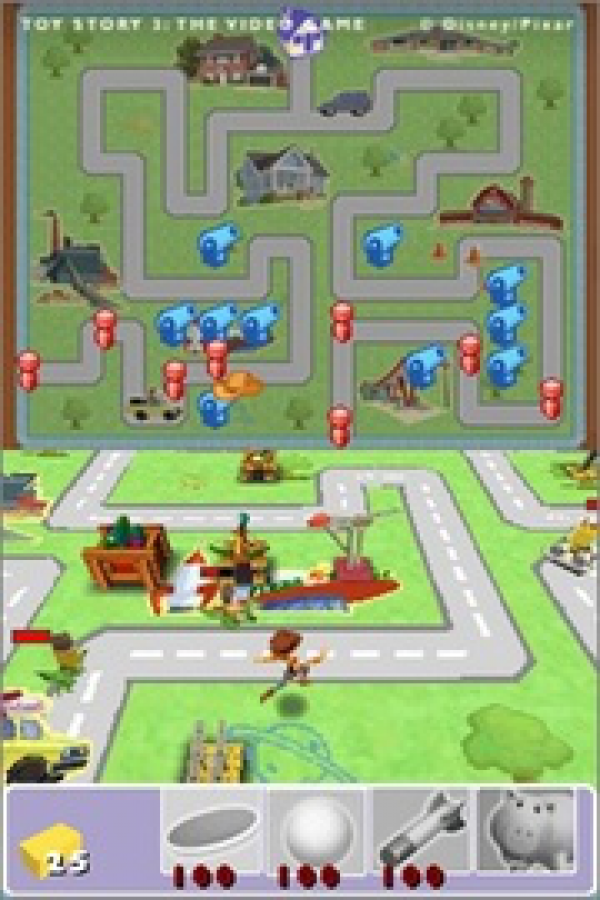 Disney Pixar Toy Story 3 The Video Game Nintendo DS video game, action adventure, movie tie-in gameplay, family-friendly handheld console title gameplay screenshot