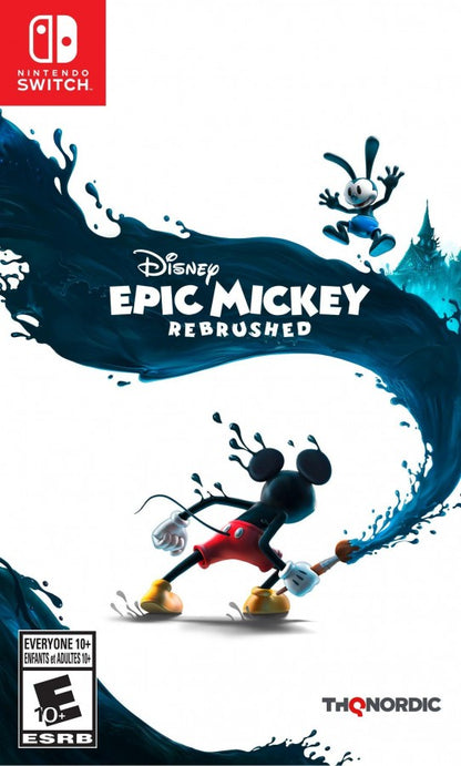 Epic Mickey: Rebrushed cover art for Nintendo Switch (NS) video game