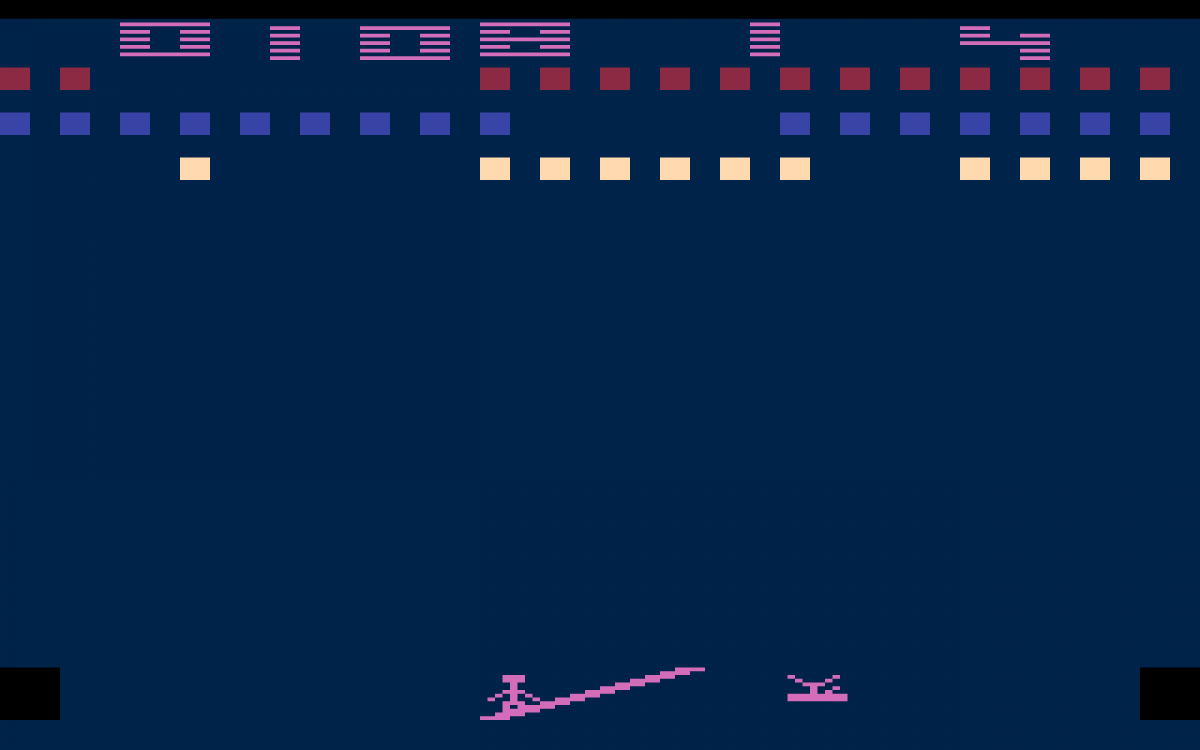 Circus Atari retro Atari 2600 video game featuring arcade carnival gameplay, trampoline action, balloon popping challenges and classic Atari entertainment - gameplay