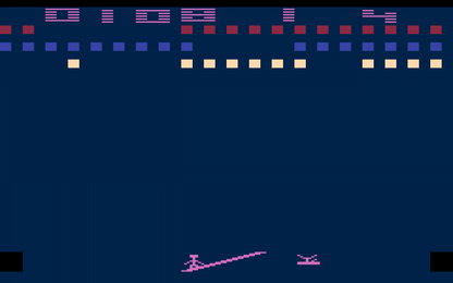 Circus Atari retro Atari 2600 video game featuring arcade carnival gameplay, trampoline action, balloon popping challenges and classic Atari entertainment - gameplay