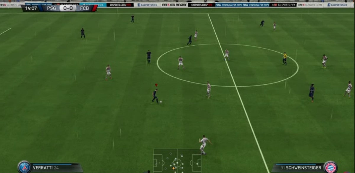 FIFA 15 for Xbox 360 soccer sports video game featuring realistic player animations official leagues and teams enhanced ball physics competitive multiplayer modes and authentic EA Sports football gameplay experience gameplay