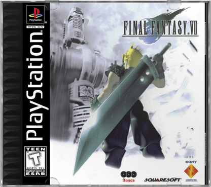 Final Fantasy VII cover art for PlayStation 1 (PS1) video game