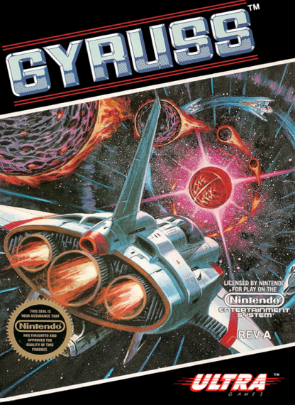 Gyruss cover art for Nintendo Entertainment System (NES) video game