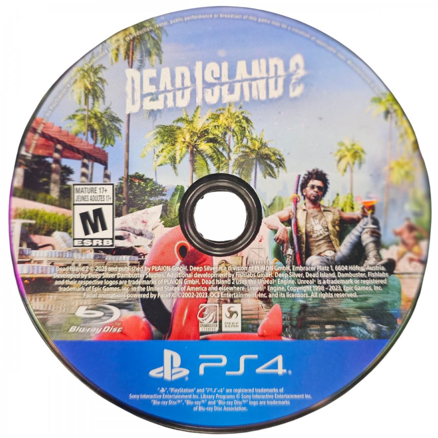 Dead Island 2 PlayStation 4 PS4 for action horror video game fans featuring zombie survival gameplay intense melee combat open world exploration weapon crafting gruesome undead battles character abilities chaotic California setting dark humor and cinematic adventure collectible gaming appeal game disc