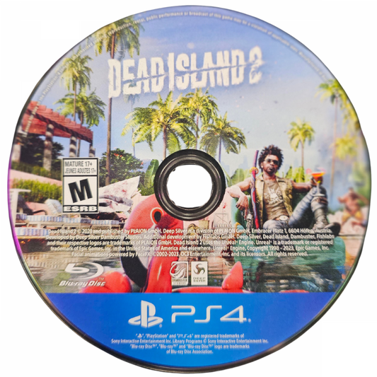 Dead Island 2 PlayStation 4 PS4 for action horror video game fans featuring zombie survival gameplay intense melee combat open world exploration weapon crafting gruesome undead battles character abilities chaotic California setting dark humor and cinematic adventure collectible gaming appeal game disc