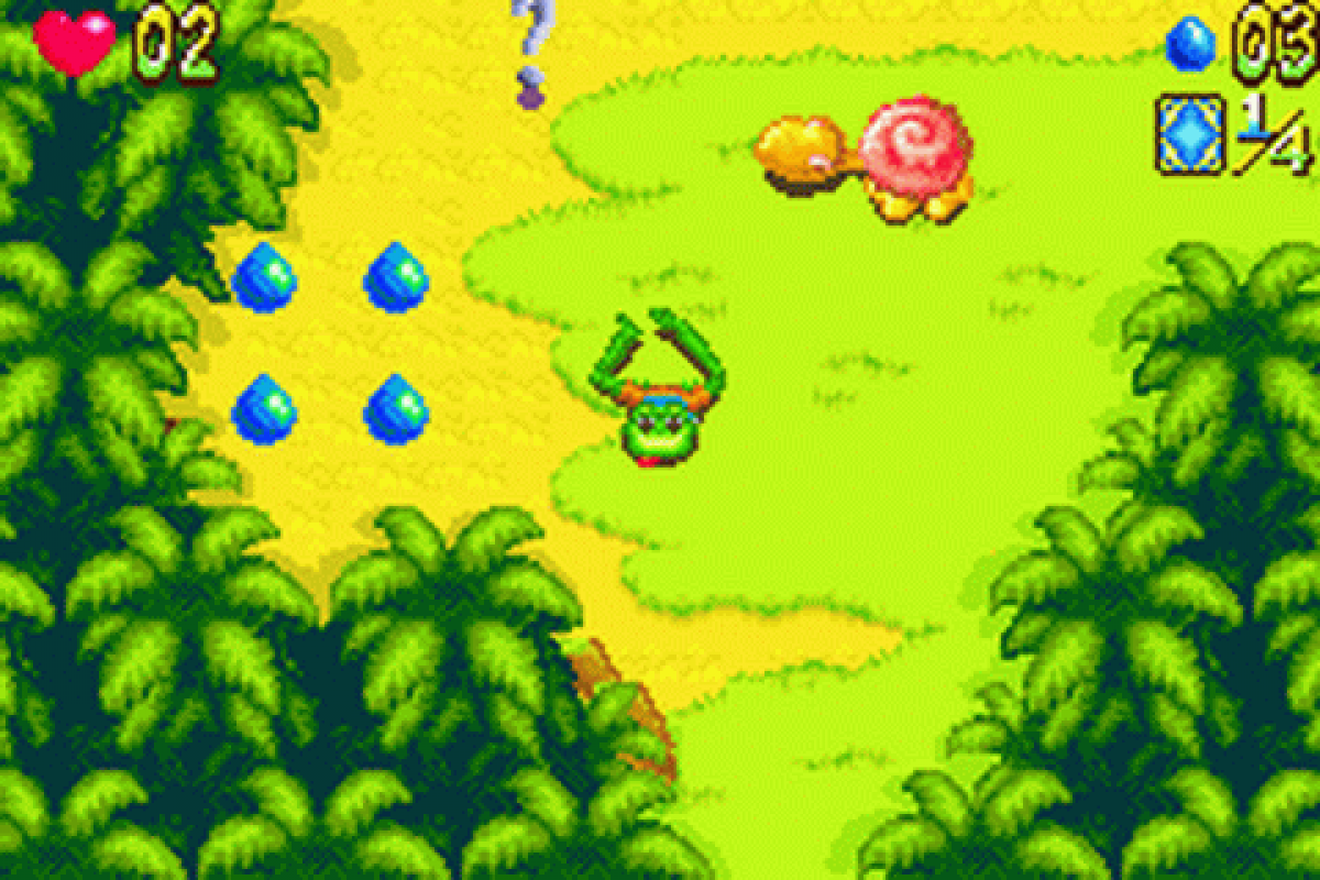 Frogger’s Adventures 2 The Lost Wand for Game Boy Advance, gameplay for an action-adventure platformer video game with puzzle-solving gameplay, fantasy environments, character-based challenges, and classic arcade-style action