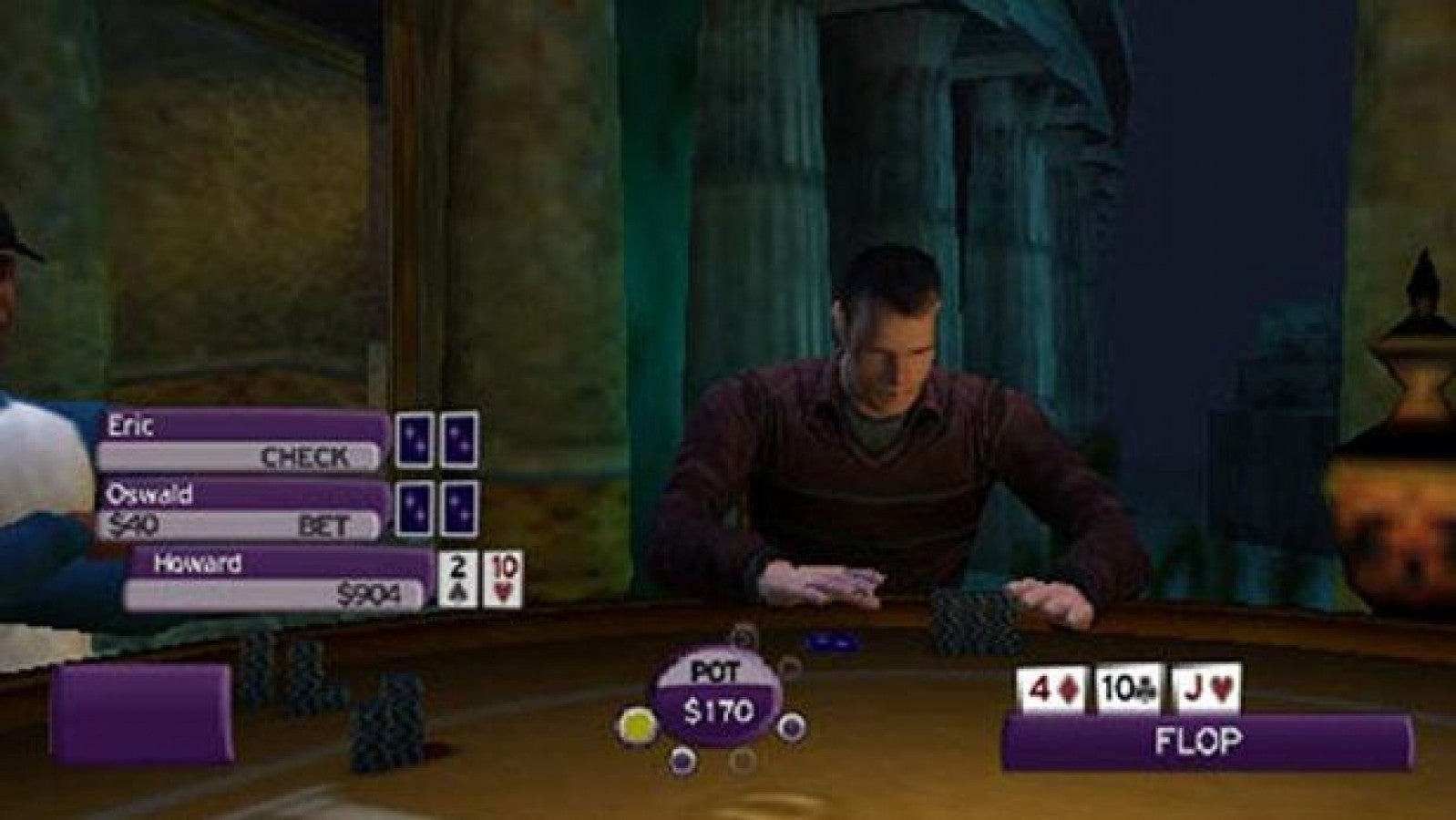 World Championship Poker 2 – PlayStation 2 (PS2) video game gameplay, poker simulation.