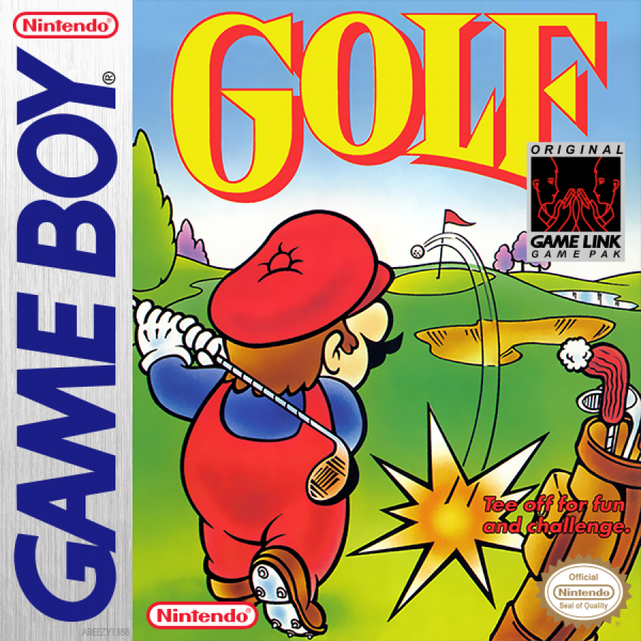 Golf -- GB cover art for video game Golf on the Game Boy