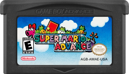 Super Mario Advance game cartridge for Game Boy Advance (GBA) video game 