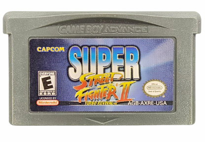 Super Street Fighter II Game Boy Advance GBA video game Complete In Box CIB featuring classic fighting gameplay iconic Street Fighter characters special moves combo attacks competitive battles arcade style action and classic handheld Nintendo gameplay retro video game collection collectible gaming appeal game cartridge