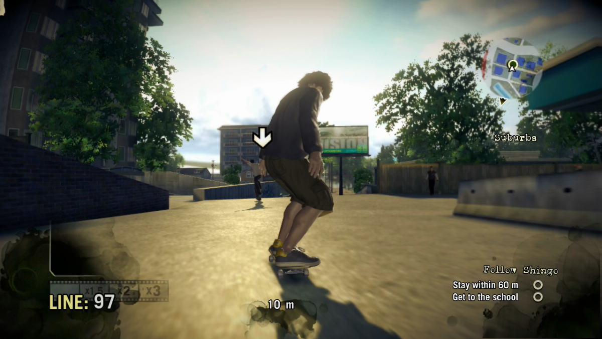 Skate 3 Platinum Hits Xbox 360 skateboarding simulation video game EA Black Box flick-it control scheme Port Carverton open world locations online multiplayer Hall of Meat mode team up contests co-op challenges career progression skate parks create-a-park feature gameplay screenshot