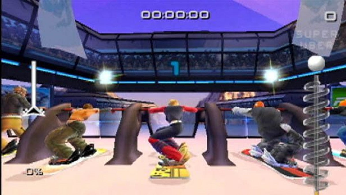 SSX 3 retro PlayStation 2 video game SSX 3 snowboarding sports extreme sports racing tricks open mountain multiplayer console title PlayStation 2 release gameplay