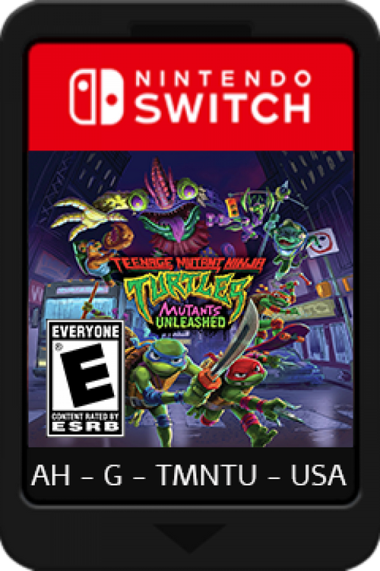 Teenage Mutant Ninja Turtles Mutants Unleashed Nintendo Switch for action adventure video game fans featuring iconic TMNT characters fast paced combat platforming gameplay mutant battles colorful environments teamwork abilities pizza loving heroes animated adventure collectible gaming appeal game cartridge