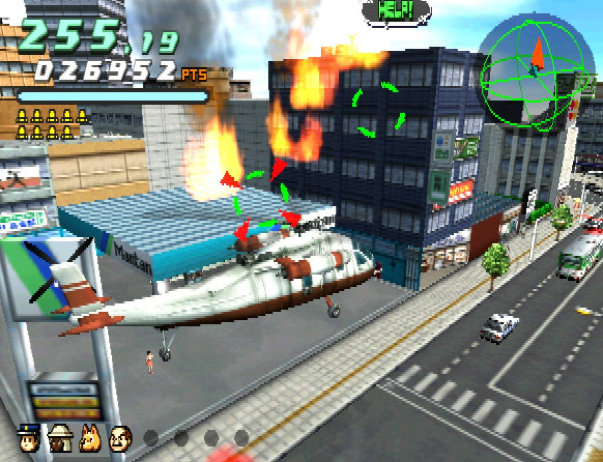 City Crisis PS2 PlayStation 2 helicopter rescue simulation action game retro video game gameplay