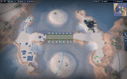 Supreme Commander 2 Xbox 360 game featuring large-scale real-time strategy battles, advanced base building, and intense sci-fi warfare gameplay