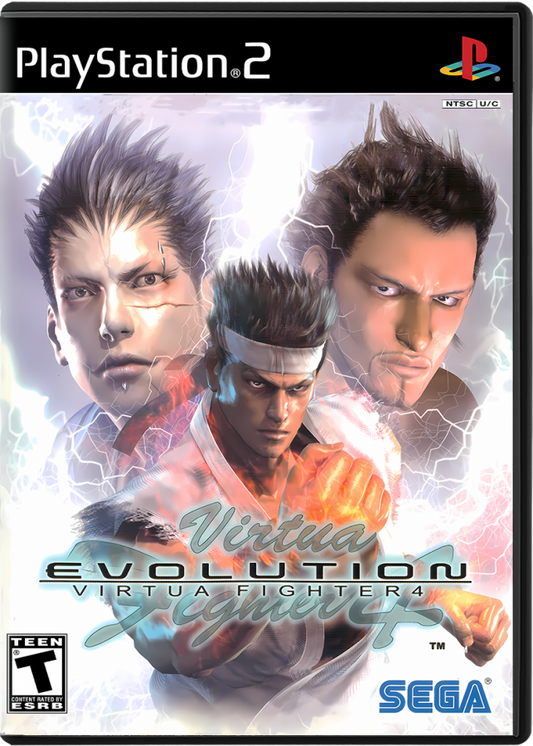 Virtua Fighter 4 Evolution – PlayStation 2: Refined 3D fighting with balanced mechanics, advanced training modes, and competitive arcade-style combat front cover