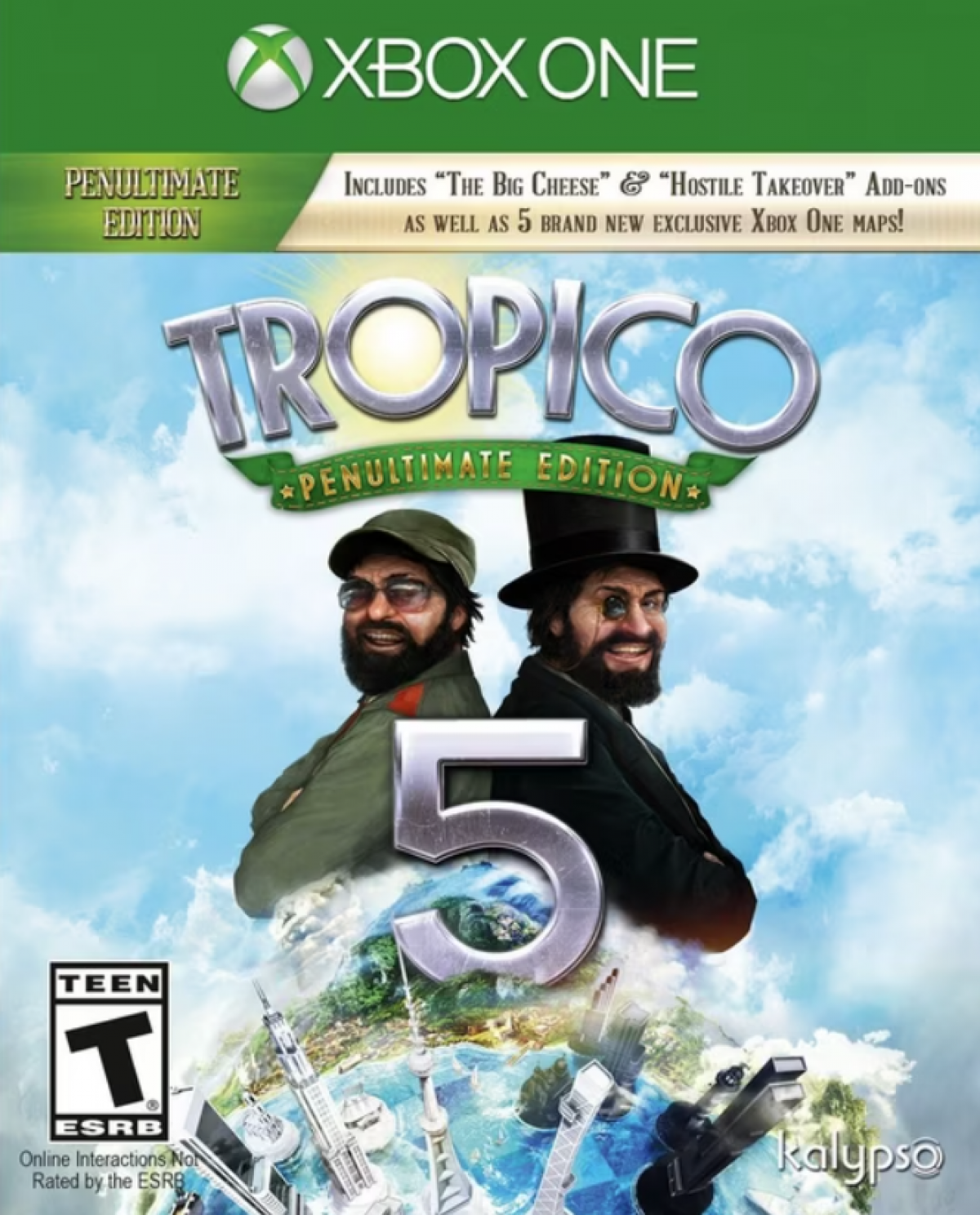 Tropico 5 [Penultimate Edition] – Xbox One (XONE) cover art for city-building and political simulation video game