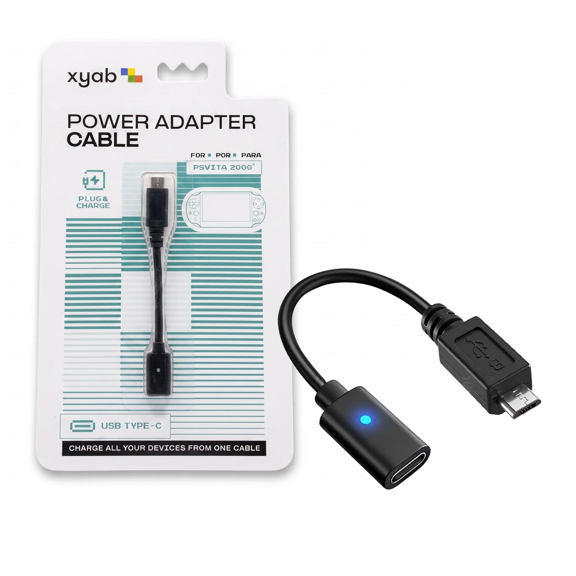 USB C Power Adapter Cable for PlayStation Vita PS Vita charging cable accessory featuring USB-C connectivity for compatible PS Vita power adapters charging and power support convenient replacement cable portable gaming setup and PlayStation Vita PS Vita accessory appeal 