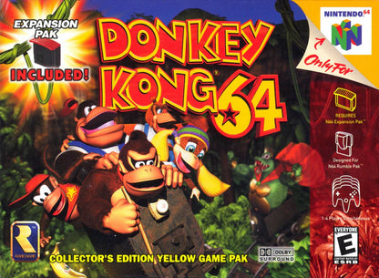 Donkey Kong 64 cover art for Nintendo 64 (N64) video game