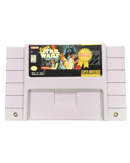 Super Star Wars Player’s Choice for Super Nintendo featuring classic action gameplay in the Star Wars universe cartridge
