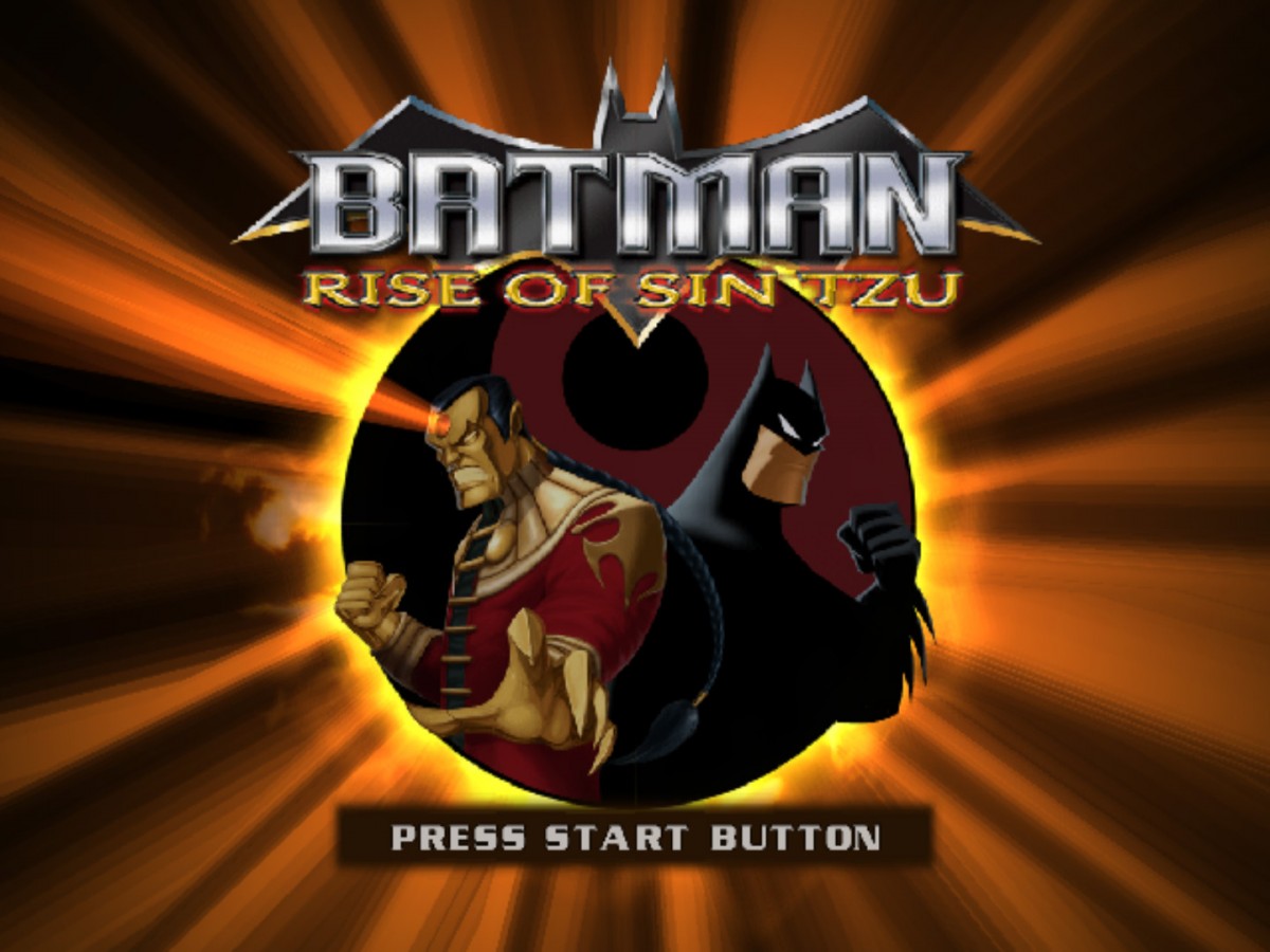 Batman Rise of Sin Tzu PS2 PlayStation 2 beat em up action game retro video game title screen