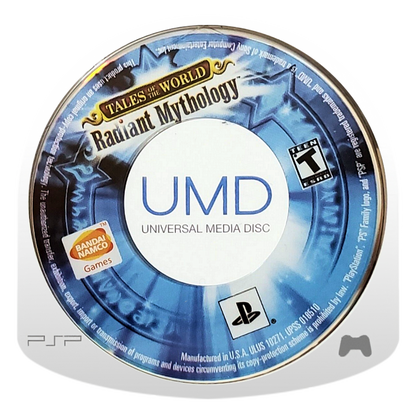 Tales of the World Radiant Mythology PlayStation Portable PSP for retro video game enthusiasts featuring fantasy action role playing gameplay real time combat character customization party based adventures expansive world exploration iconic Tales series characters and collectible gaming appeal UMD