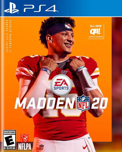 Madden NFL 20 – PlayStation 4 (PS4) video game cover art, American football sports game