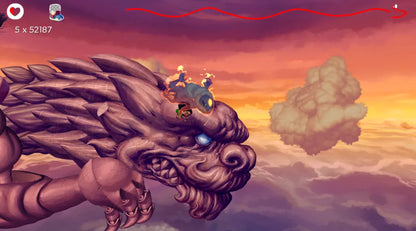 EarthNight Limited Run 379 PS4 game featuring hand-drawn endless runner gameplay, vibrant art style, and an exclusive Limited Run Games collectible release gameplay screenshot