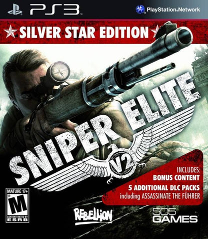 Sniper Elite V2 Silver Star Edition cover art for PlayStation 3 (PS3) video game