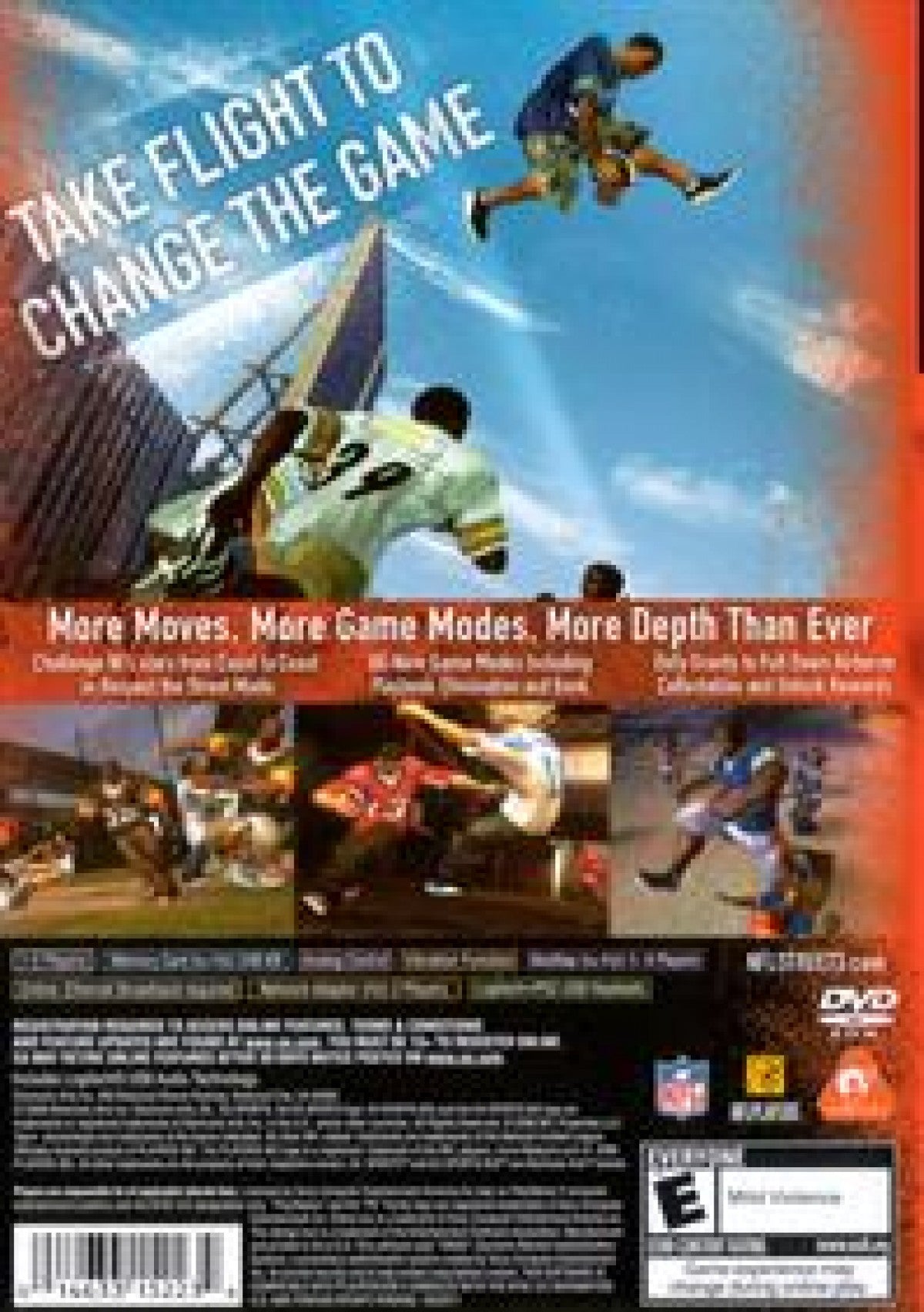 NFL Street 3 PlayStation 2 PS2 for arcade style football video game fans featuring fast paced street football action NFL players trick moves aggressive tackles special moves team customization game modes multiplayer competition urban football environments and classic EA Sports gameplay collectible gaming appeal back