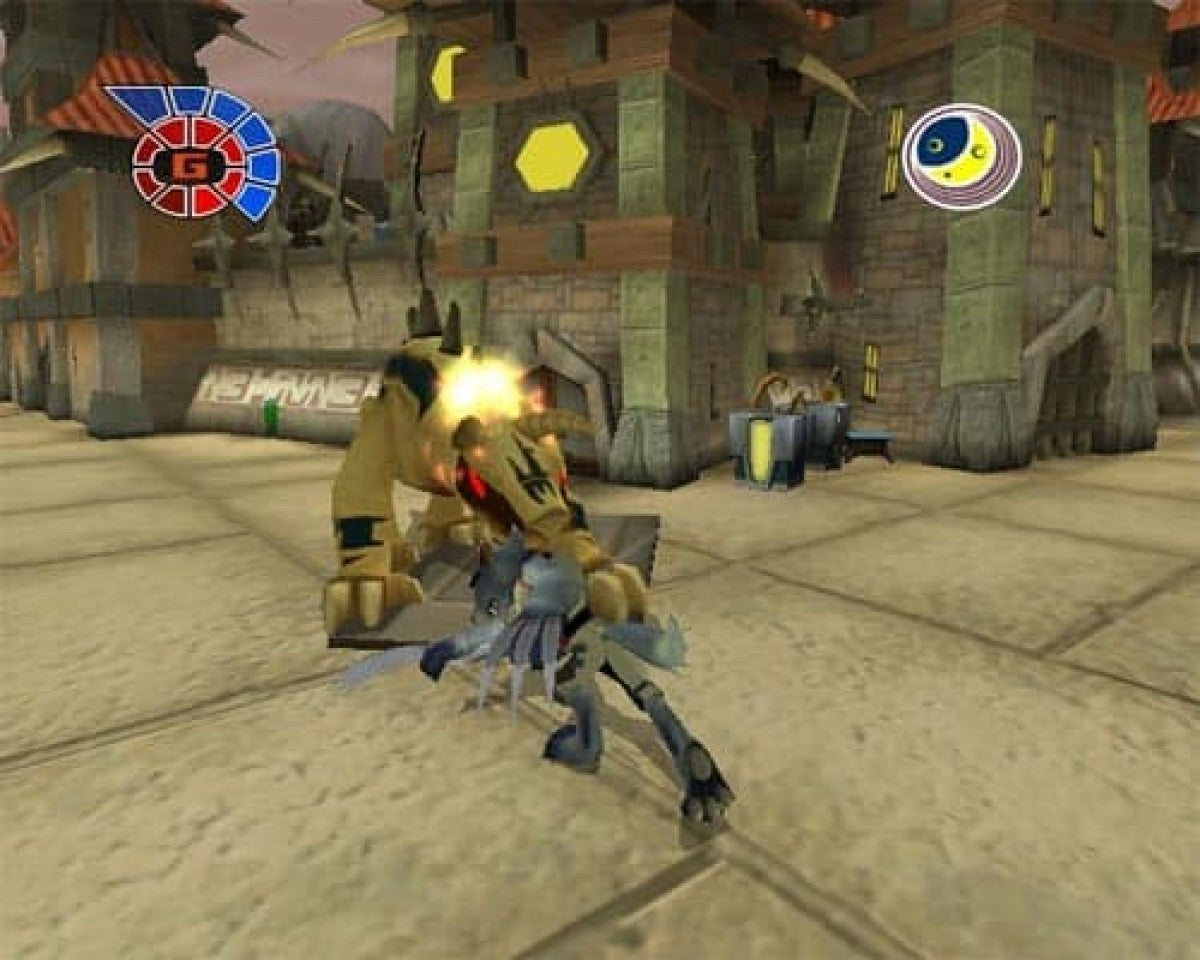 Ruff Trigger The Vanocore Conspiracy PS2 Sony PlayStation 2 action adventure platformer sci fi story anthropomorphic characters third person shooting puzzle solving exploration alien conspiracy gameplay cartoon style retro gaming PlayStation 2 software video game title gameplay