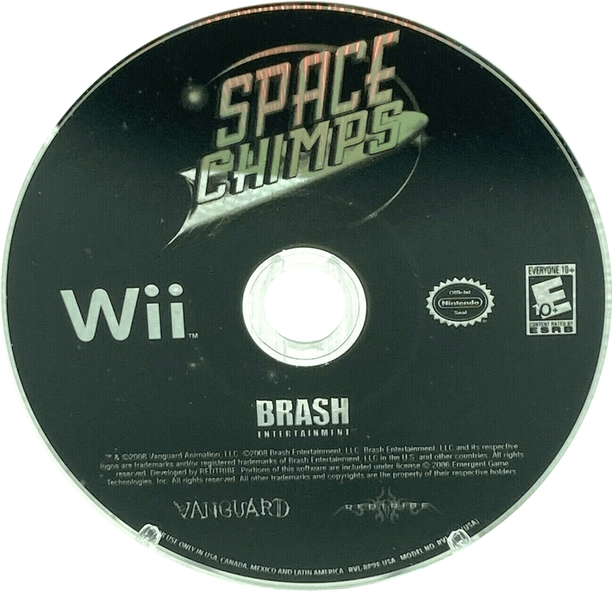 Space Chimps for Wii family friendly action adventure video game featuring intergalactic missions quirky characters motion controlled gameplay and humorous animated movie inspired experience disc