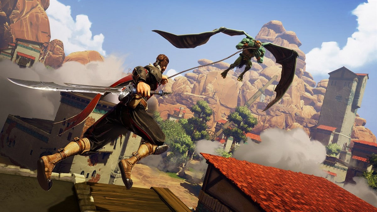 Extinction – Xbox One (XONE) gameplay for action-adventure hack-and-slash game with giant monster combat