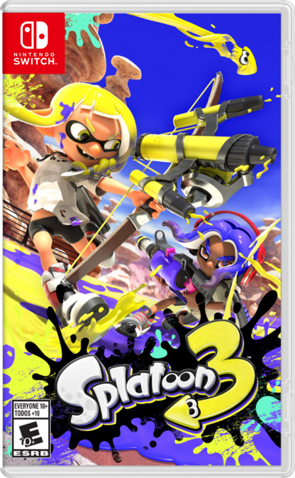 Splatoon 3 cover art for Nintendo Switch NS video game