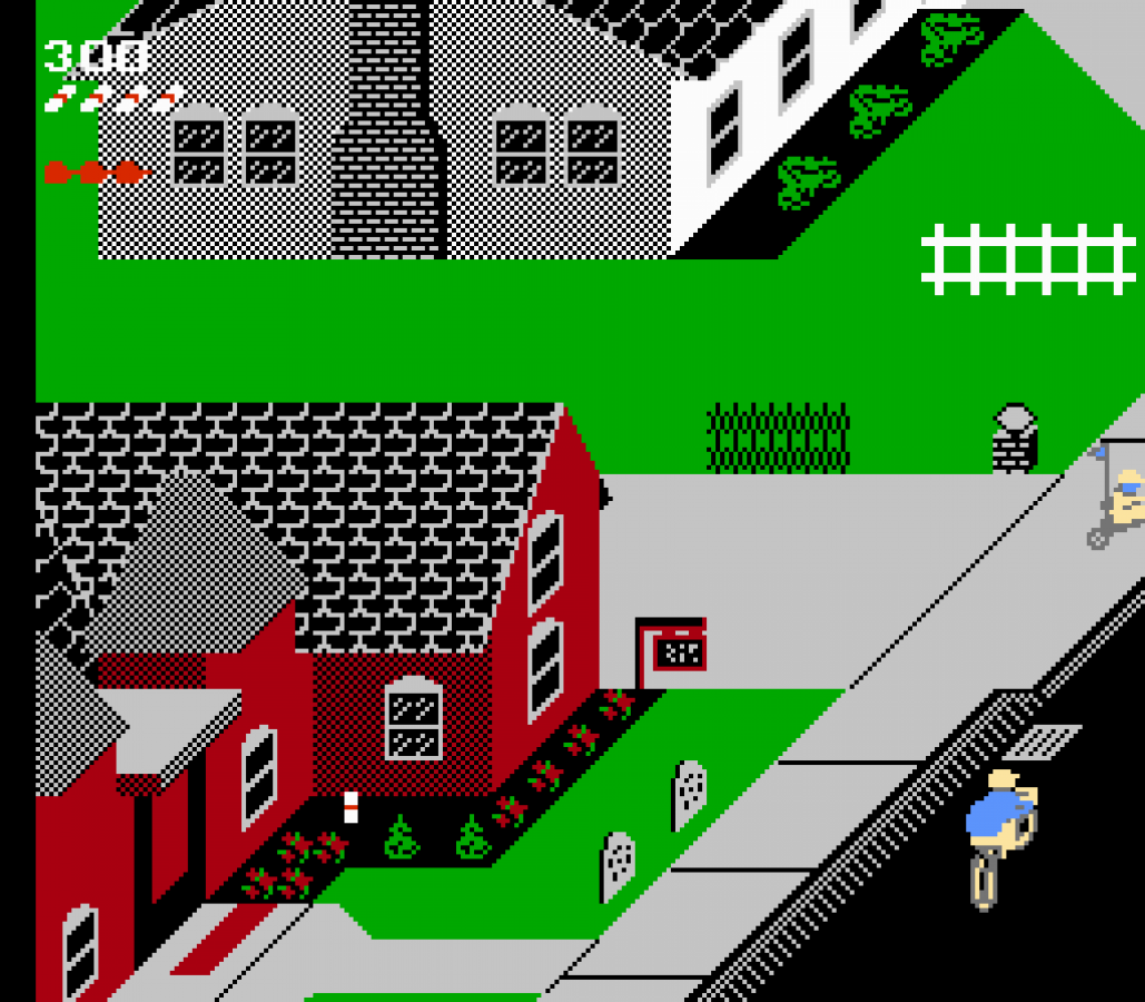 Paperboy cartridge for the Nintendo Entertainment System featuring 8 bit arcade action with newspaper delivery gameplay obstacle filled suburban streets and fast paced bike riding challenges gameplay 