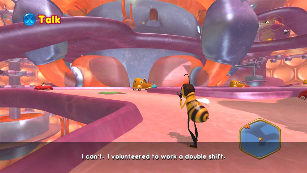 Bee Movie Game for PlayStation 2 with family-friendly adventure and movie-based theme gameplay