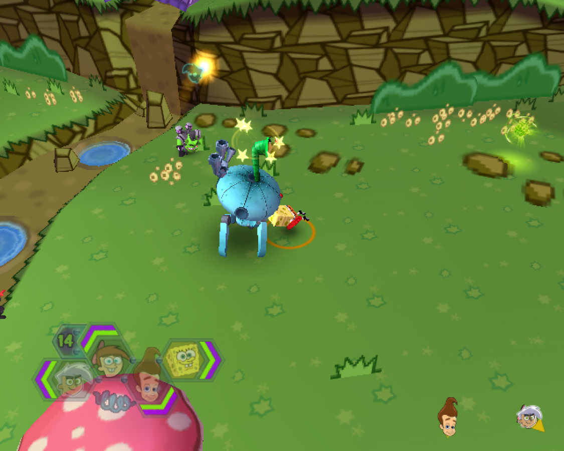 Nicktoons Unite – PlayStation 2 (PS2) video game gameplay, action-adventure crossover game.