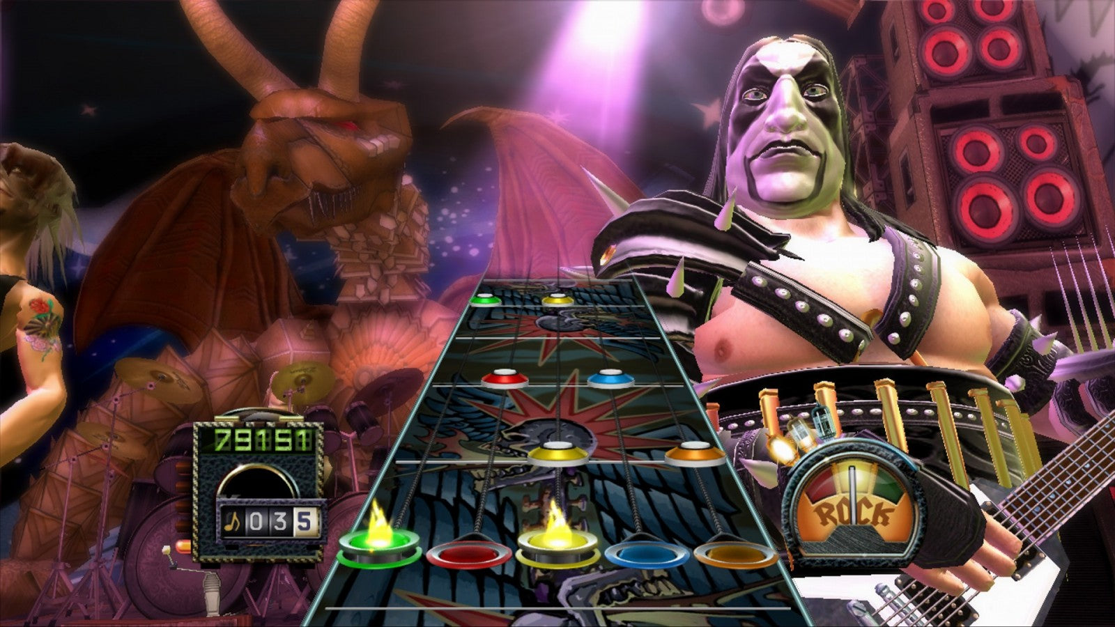 Guitar Hero III: Legends of Rock gameplay for Playstation 2 (PS2) video game