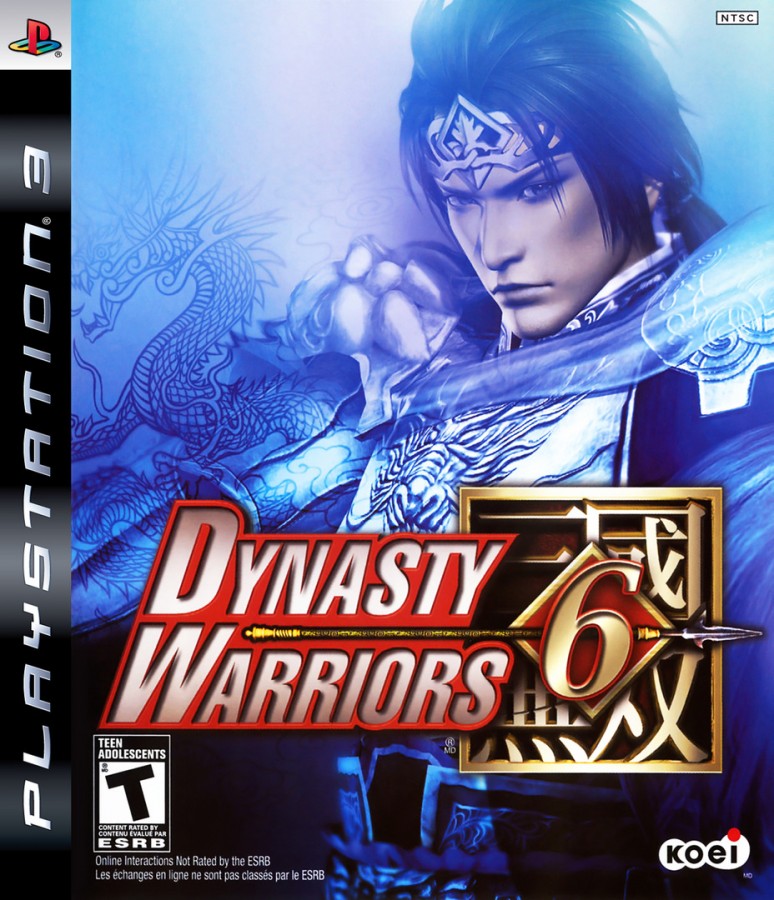 Dynasty Warriors 6 PlayStation 3 PS3 for retro video game enthusiasts featuring hack and slash action gameplay massive battlefield combat historical Three Kingdoms setting playable warriors strategic objectives fast paced battles and collectible gaming appeal cover art
