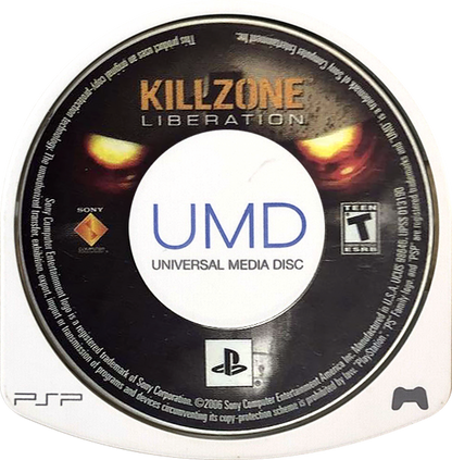 Syphon Filter Logans Shadow Killzone Liberation Dual Pack PSP Sony PlayStation Portable twin pack action shooter stealth espionage tactical combat third person shooter sci fi military FPS style handheld gaming Bend Studio Guerrilla Games PSP software video game title UMD 