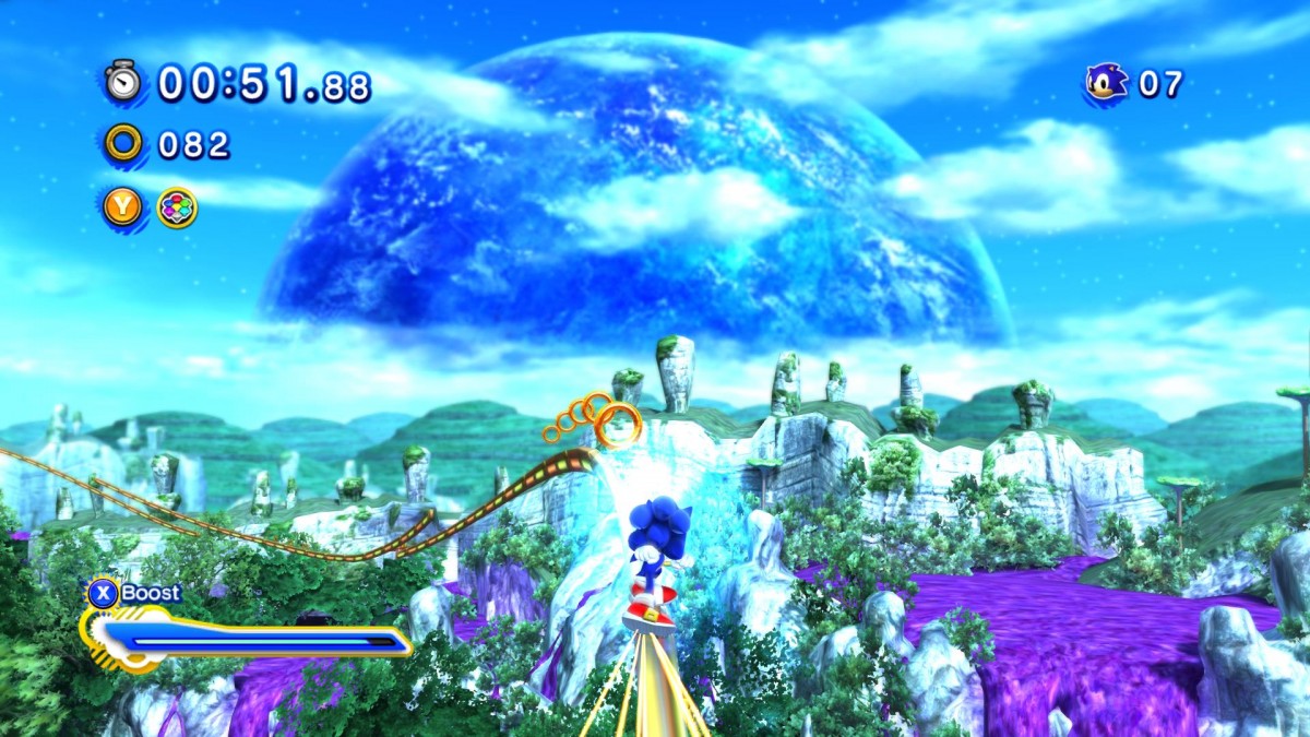 Sonic Generations gameplay for PlayStation 3 (PS3) video game