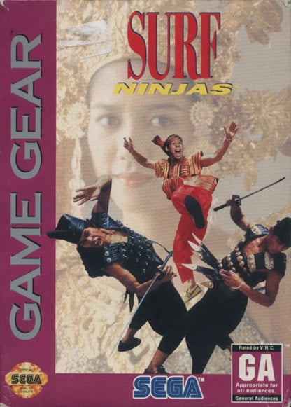 Surf Ninjas cover art for Sega Game Gear (GG) video game