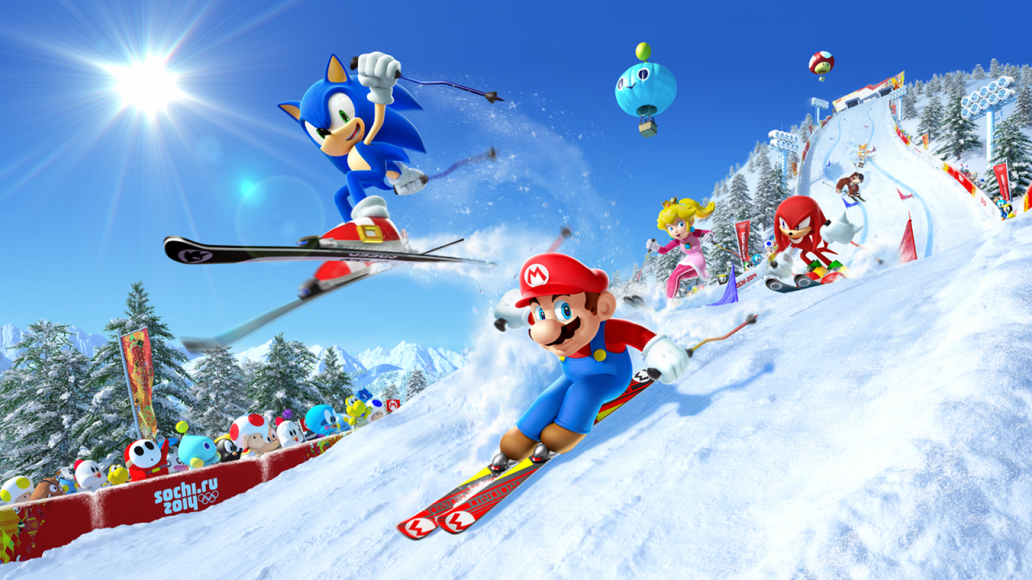 Mario & Sonic at the Sochi 2014 Olympic Games screenshot art for Nintendo Wii U (WiiU) video game