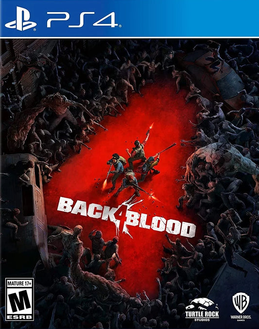 Back 4 Blood PlayStation 4 (PS4) video game cover art cooperative first-person shooter