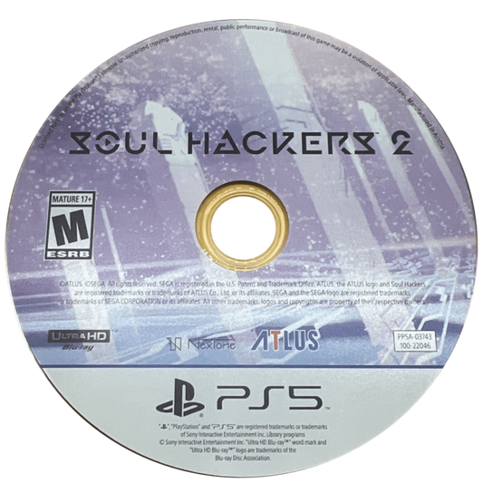 Soul Hackers 2 PlayStation 5 JRPG Atlus cyberpunk setting Ringo protagonist demon summoning turn-based combat party members comp summoning soul matrix dungeons character bonds supernatural thriller disc