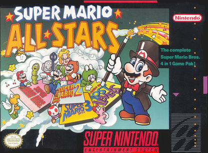 Super Mario All-Stars cover art for Super Nintendo Entertainment System (SNES) video game