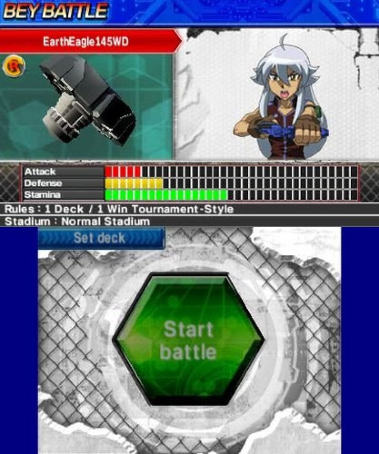 Beyblade: Evolution [Collector's Edition] gameplay for Nintendo 3DS (3DS). A motion‑driven Beyblade battle game for Nintendo 3DS, featuring precision launch mechanics and exclusive collector’s edition content designed for fans who want a premium handheld experience.