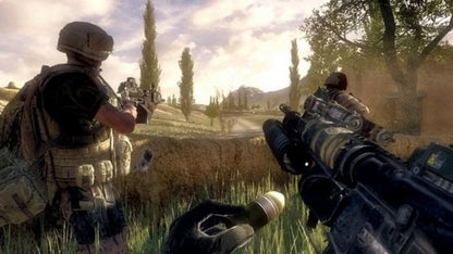Operation Flashpoint Red River tactical military shooter video game featuring realistic modern combat squad based gameplay authentic battlefield scenarios and immersive first person war experience gameplay