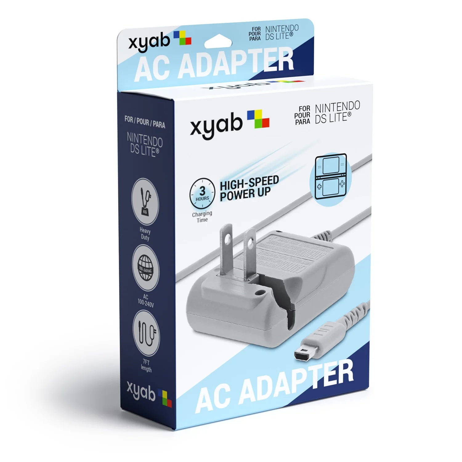 XYAB DS Lite charger replacement power adapter for Nintendo DS Lite handheld console